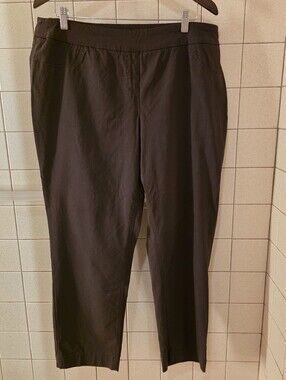 Slim-Sation BrownStraight-Leg Pull-On Pants